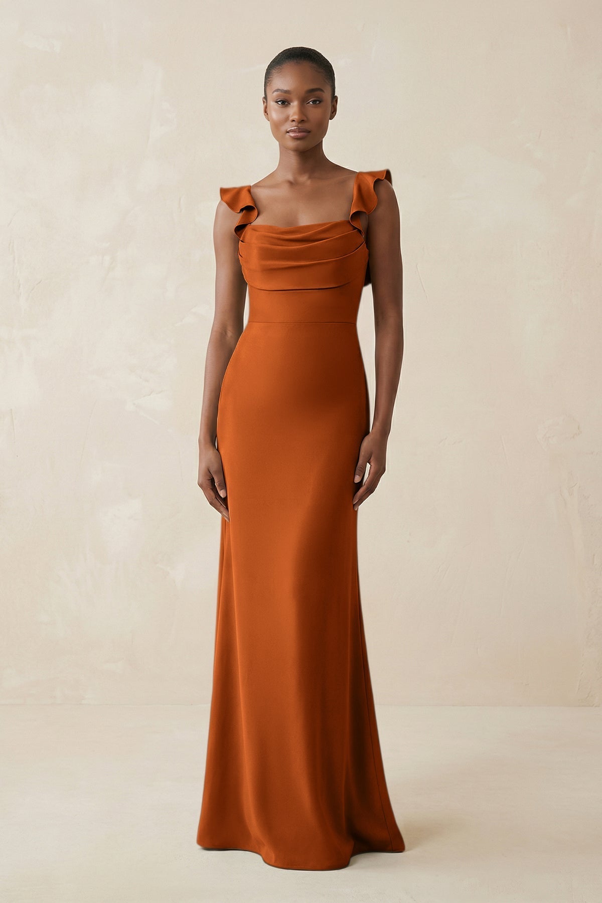 cinnamon satin bridesmaid dresses Ruffled Sleeve Sheath Dress in Color:Light-Green Line Fabric 25COLLSALENOV Zara beaded mini dress