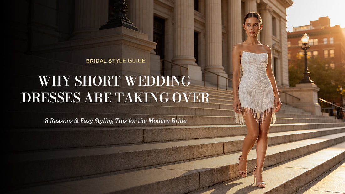 WHY SHORT WEDDING DRESSES ARE TAKING OVER - KissBridal
