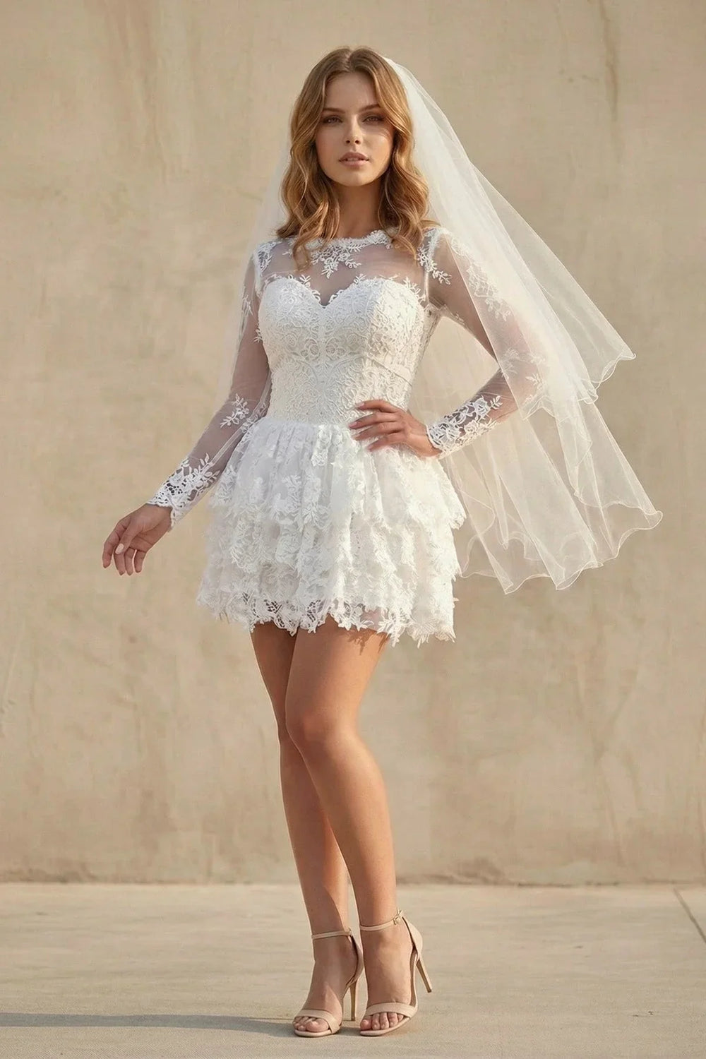 Lace Short Wedding Dresses - SHE IS ME