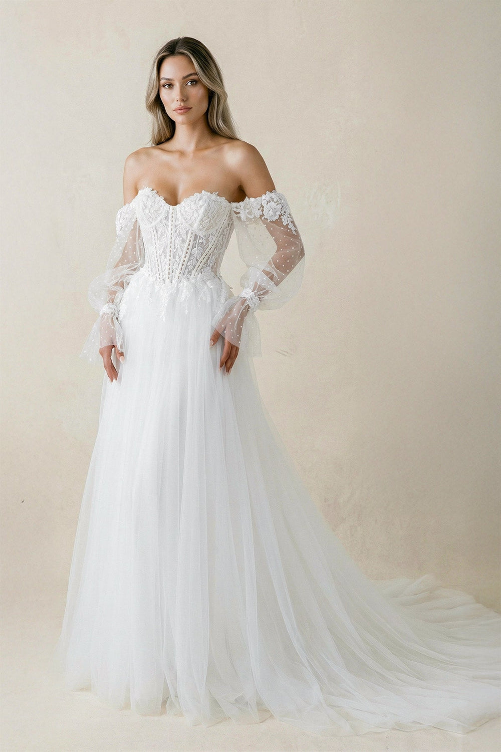 Long Sleeves Wedding Dresses - SHE IS ME