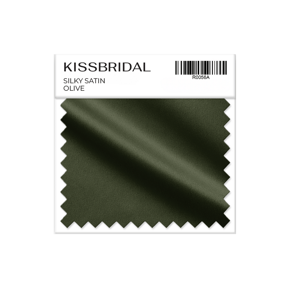 Olive Silky Satin Swatch