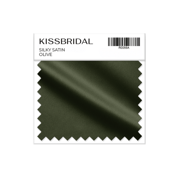 Olive Silky Satin Swatch