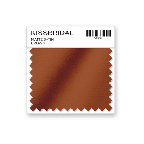 Brown Matte Satin Swatch