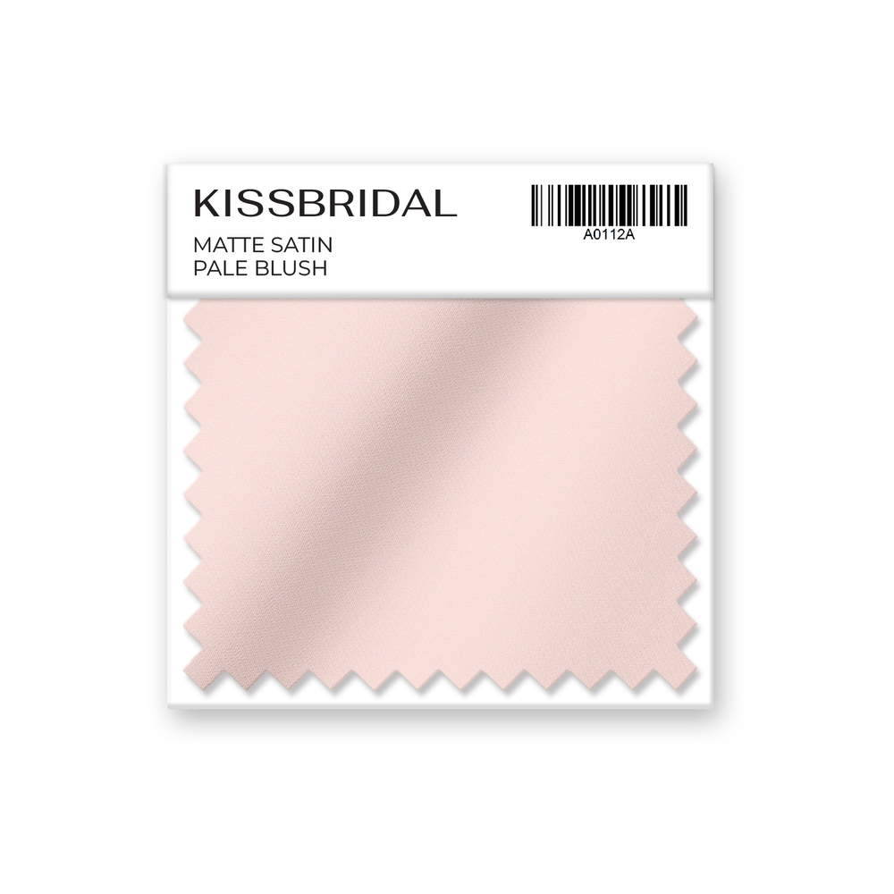 Pale Blush Matte Satin Swatch