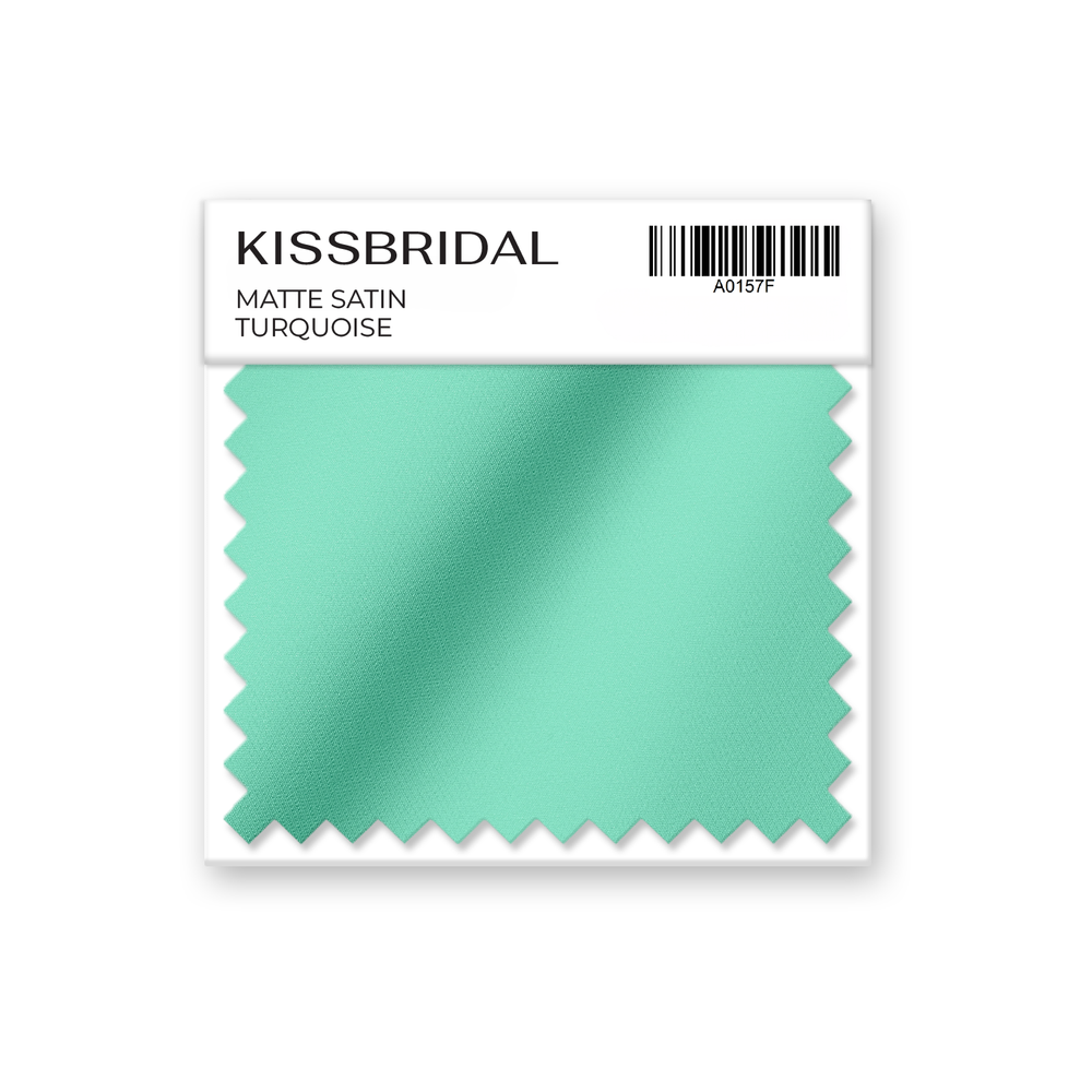 Turquoise Matte Satin Swatch