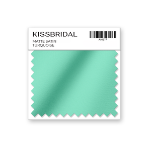 Turquoise Matte Satin Swatch