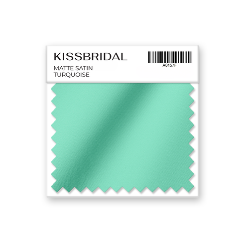 Turquoise Matte Satin Swatch