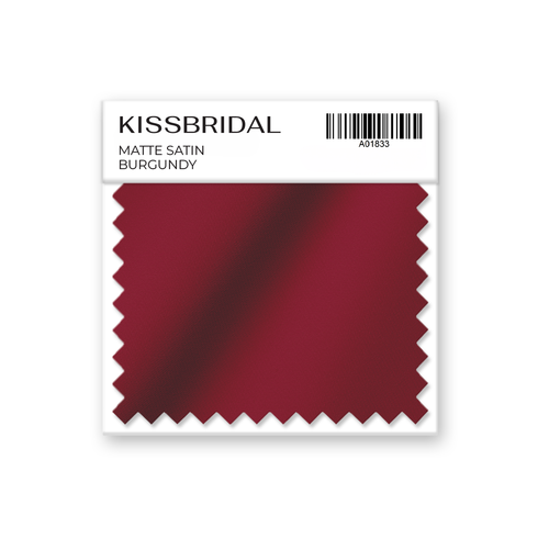 Burgundy Matte Satin Swatch