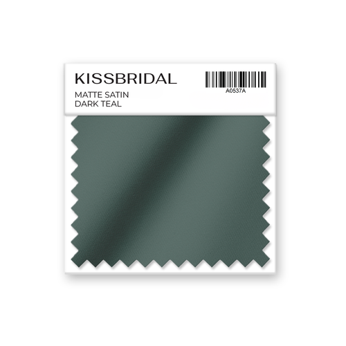 Dark Teal Matte Satin Swatch