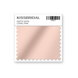 Coral Pink Matte Satin Swatch