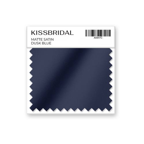 Dusk Blue Matte Satin Swatch