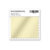 Pastel Yellow Matte Satin Swatch