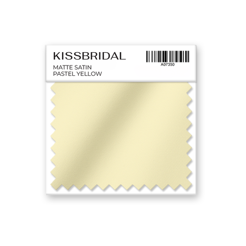 Pastel Yellow Matte Satin Swatch