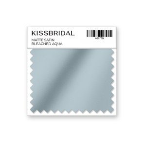 Bleached Aqua Matte Satin Swatch