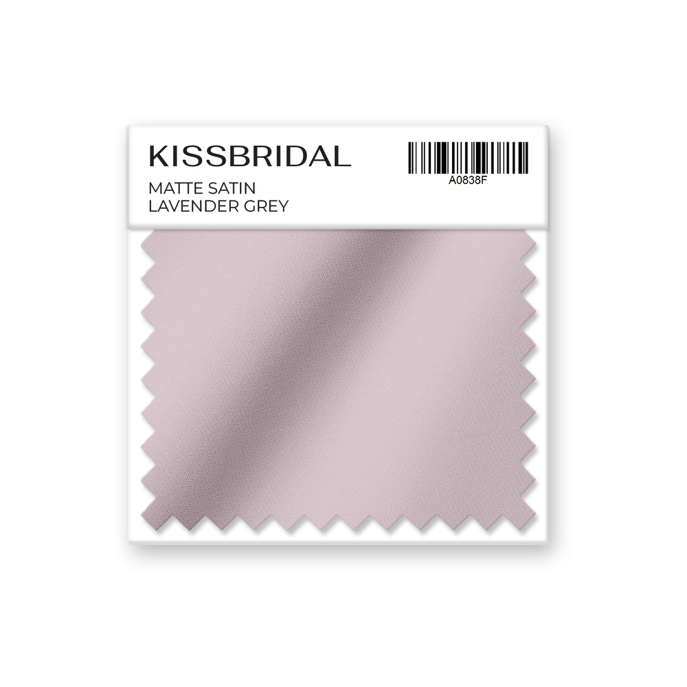 Lavender Grey Matte Satin Swatch