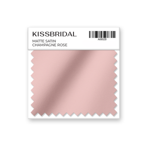Champagne Rose Matte Satin Swatch