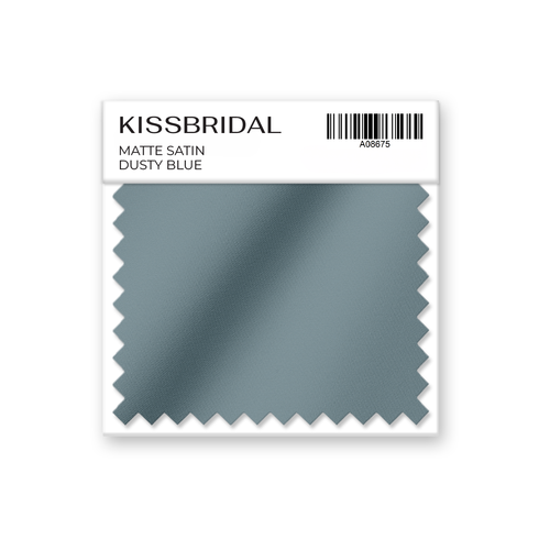 Dusty Blue Matte Satin Swatch