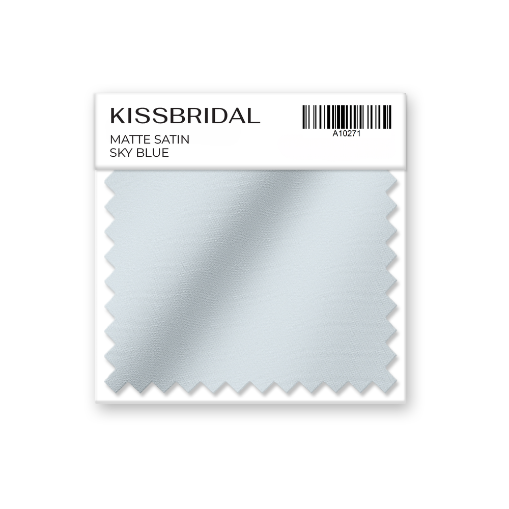 Sky Blue Matte Satin Swatch