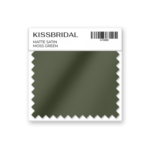 Moss Green Matte Satin Swatch