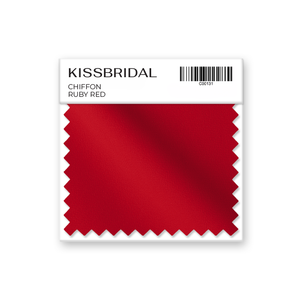 Ruby Red Chiffon Swatch
