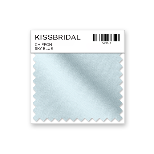 Sky Blue Chiffon Swatch