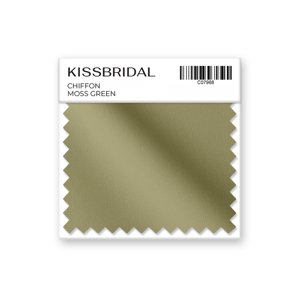 Moss Green Chiffon Swatch