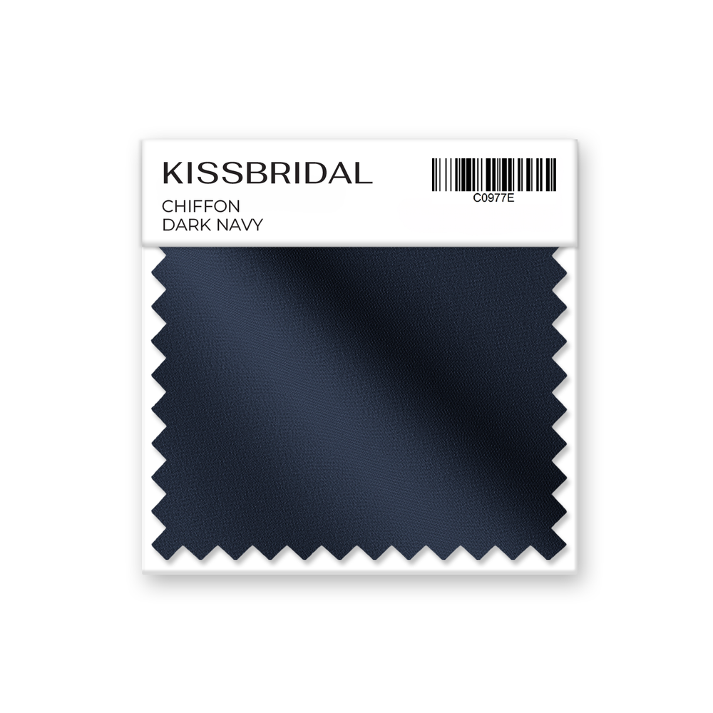 Dark Navy Chiffon Swatch