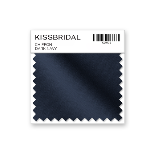 Dark Navy Chiffon Swatch