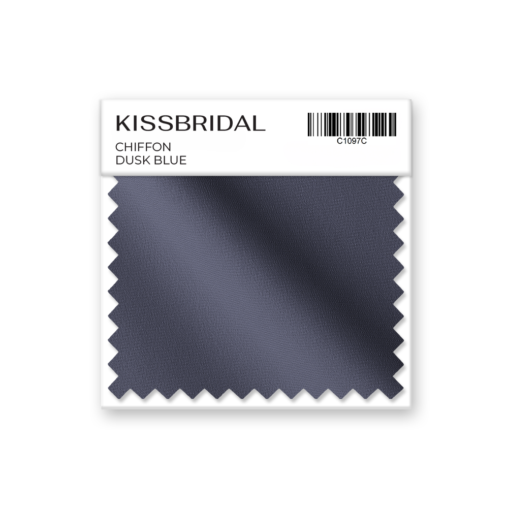 Dusk Blue Chiffon Swatch