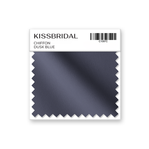 Dusk Blue Chiffon Swatch