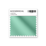 Turquoise Chiffon Swatch