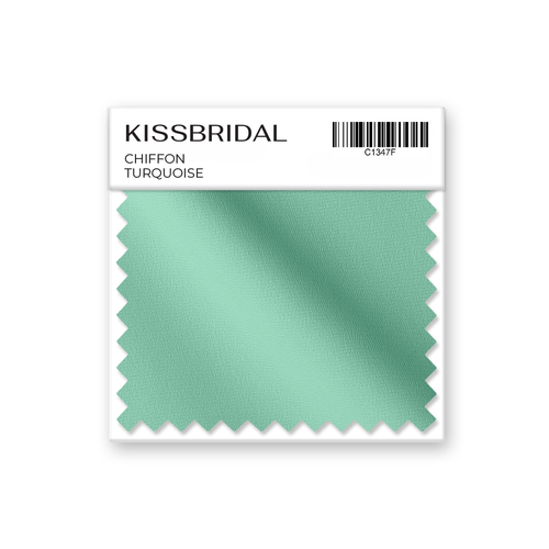 Turquoise Chiffon Swatch