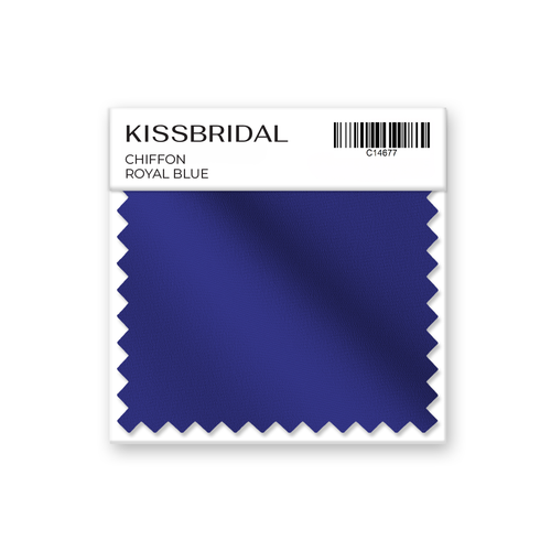 Royal Blue Chiffon Swatch