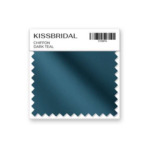 Dark Teal Chiffon Swatch