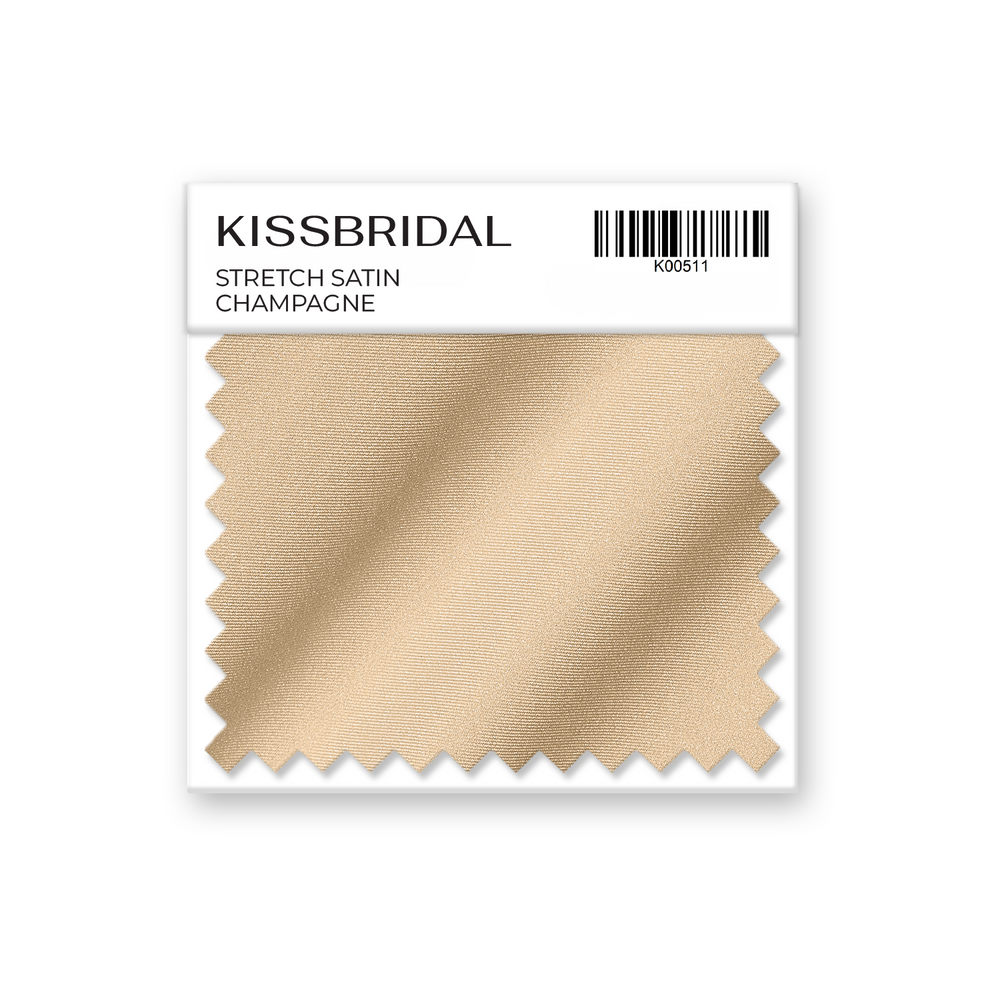 Champagne Stretch Satin Swatch