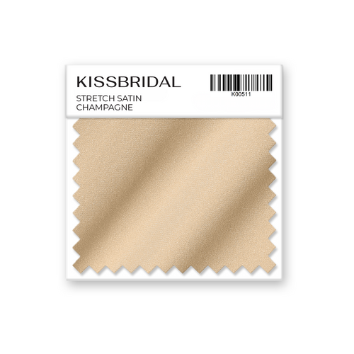 Champagne Stretch Satin Swatch