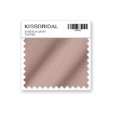 Toffee Stretch Satin Swatch