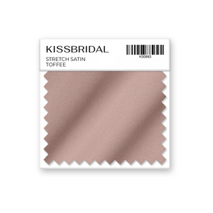 Toffee Stretch Satin Swatch