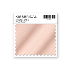 Pale Blush Stretch Satin Swatch