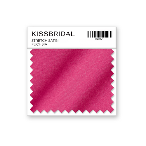 Fuchsia Stretch Satin Swatch