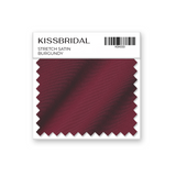 Burgundy Stretch Satin Swatch