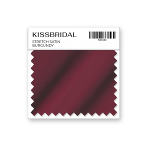 Burgundy Stretch Satin Swatch