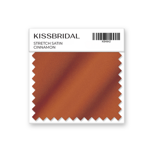 Cinnamon Stretch Satin Swatch