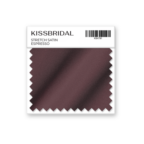 Espresso Stretch Satin Swatch