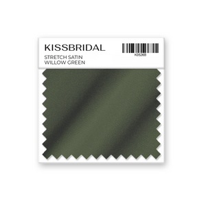 Willow Green Stretch Satin Swatch