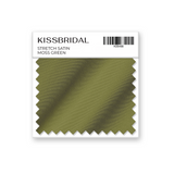 Moss Green Stretch Satin Swatch