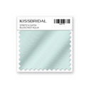 Bleached Aqua Stretch Satin Swatch