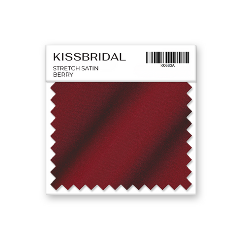 Berry Stretch Satin Swatch