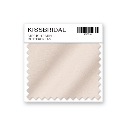 Buttercream Stretch Satin Swatch
