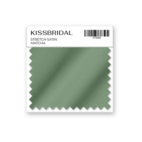 Matcha Stretch Satin Swatch